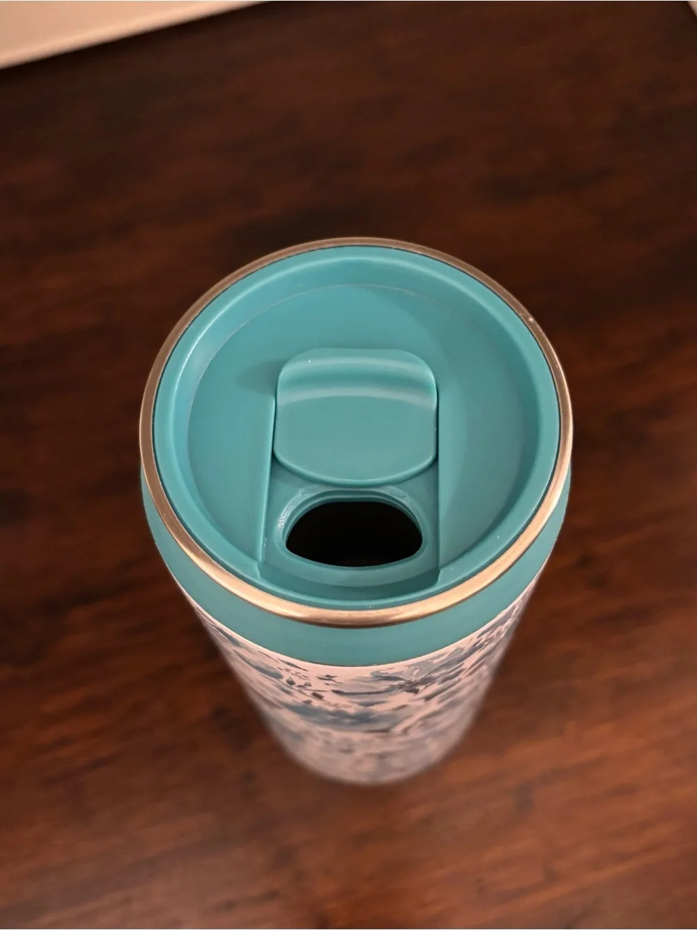 The Pioneer Woman Can Cooler Tumbler With Lid Teal Floral
